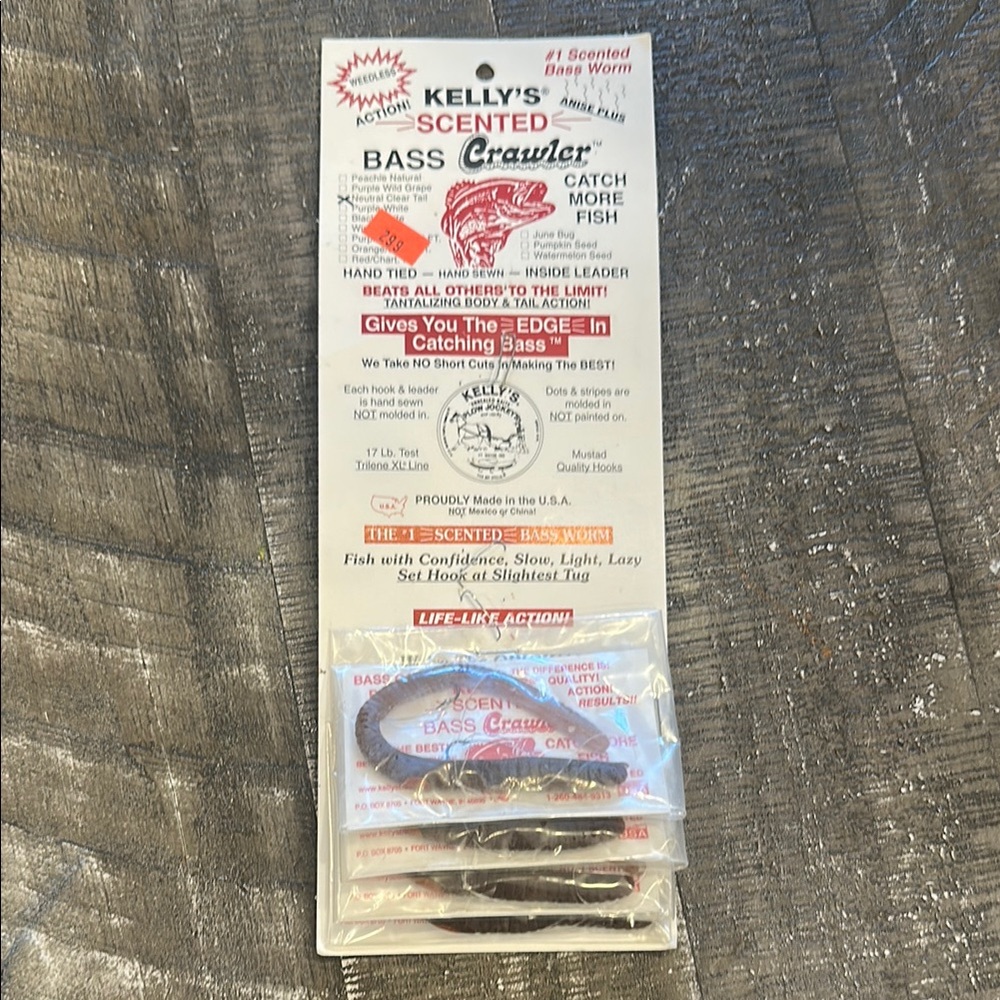 Kelly's Scented Bass Crawler Fishing Lures - Picture 1 of 1
